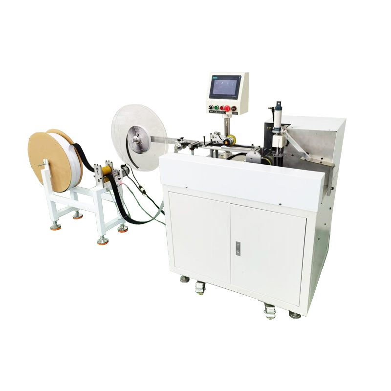Velcro roll cutting and coiling taping ends machine ES-127