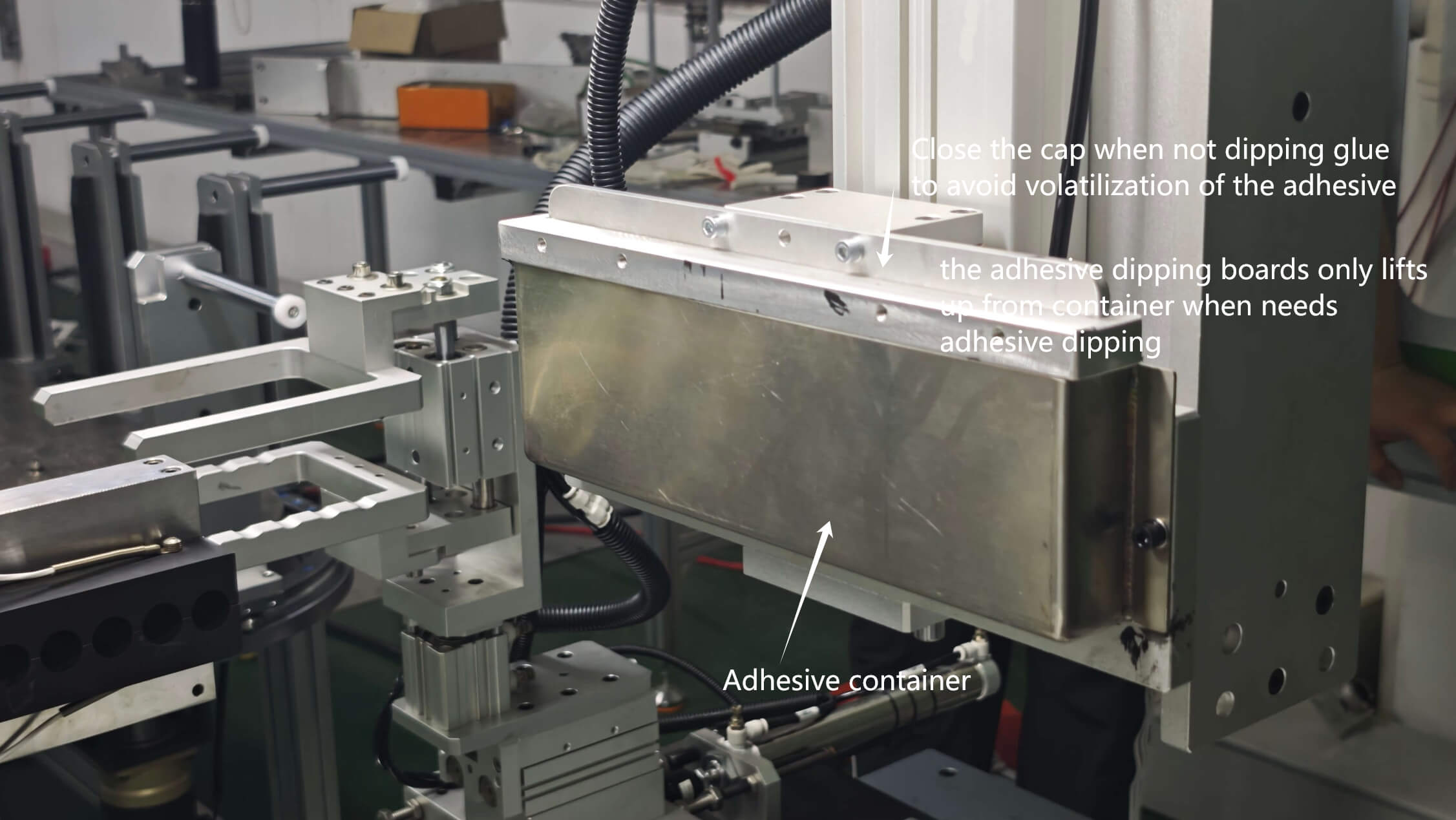 Adhesive container