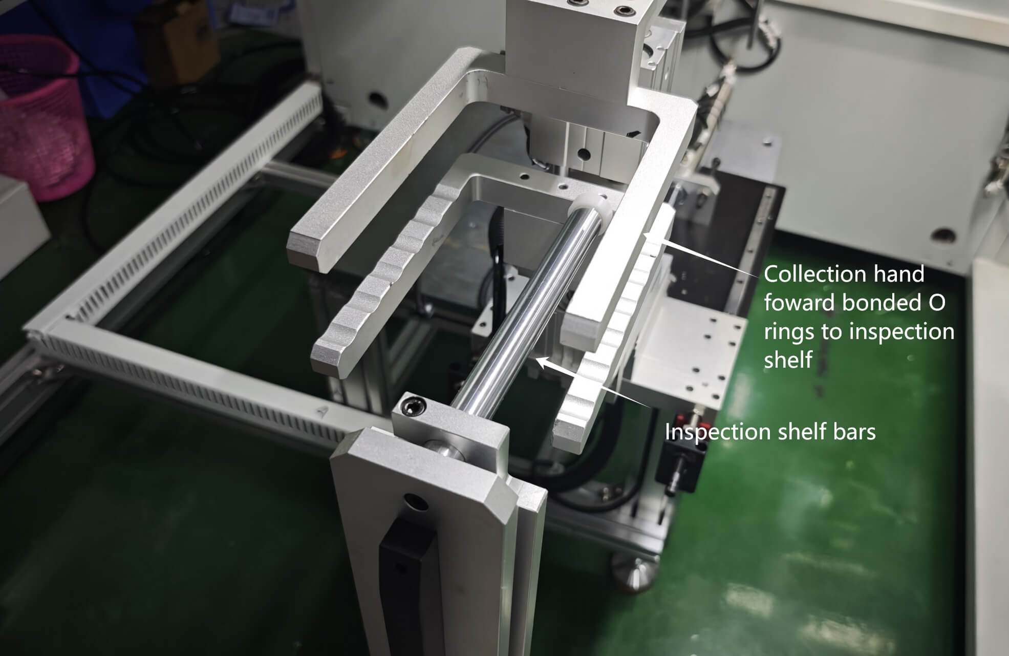 Taking material from inspection bars