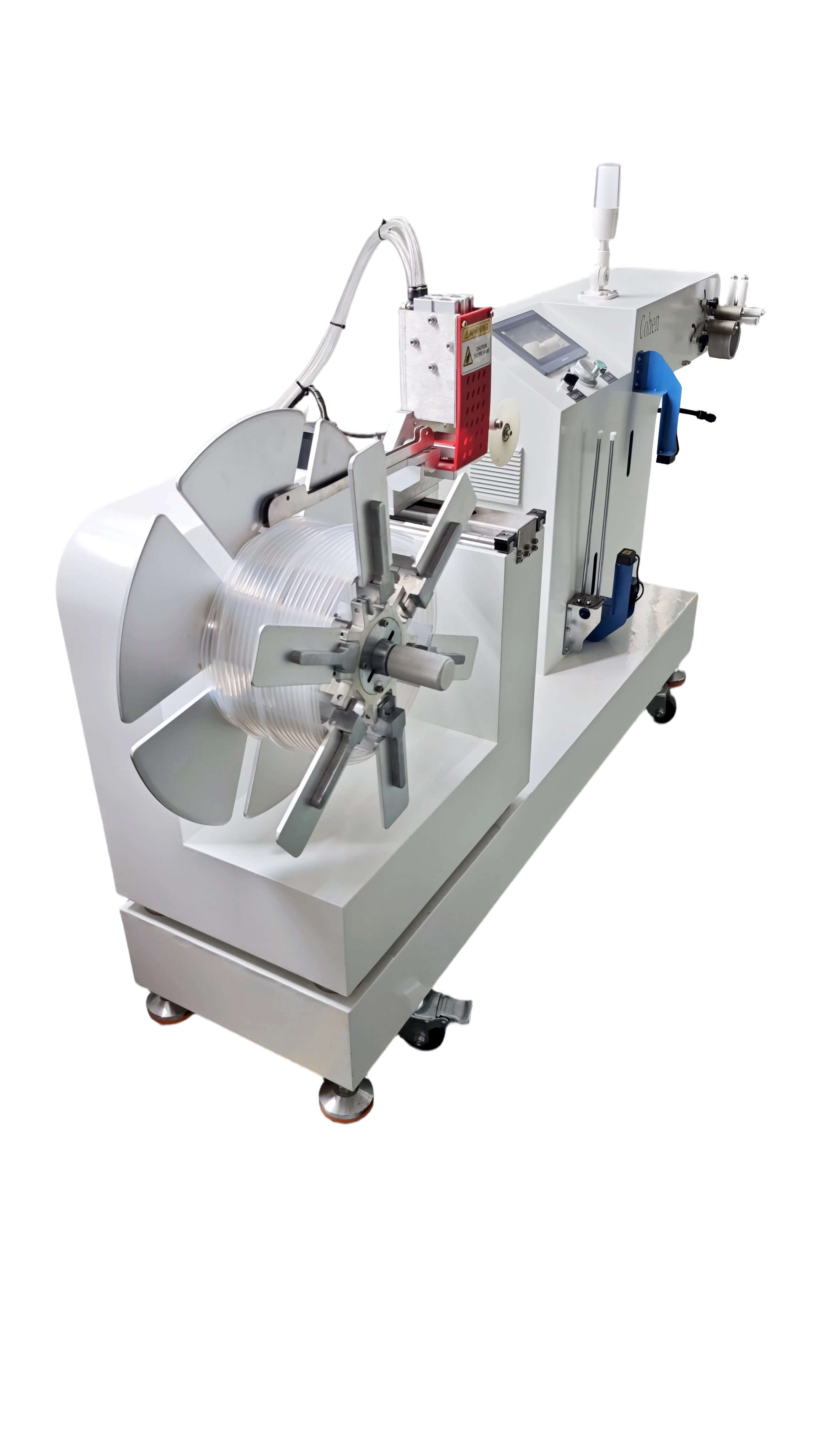 Silicone extrusion winding machine