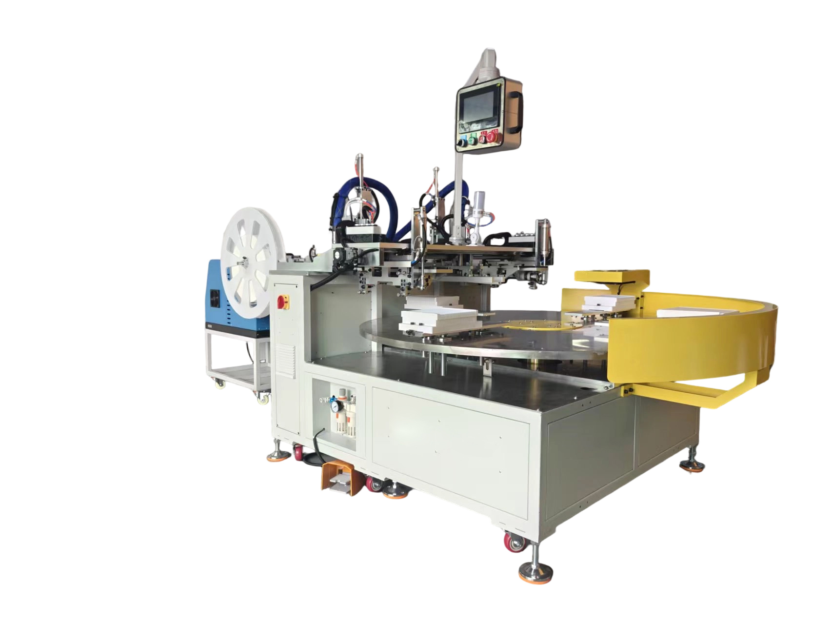 Cabin filter edge glue bonding machine