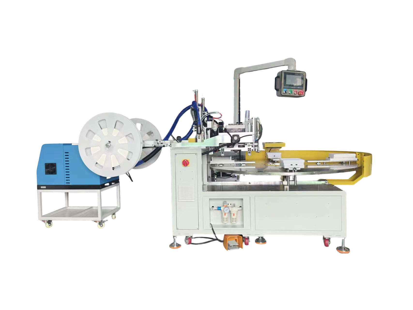 Auto air filter adhesive bonding machine
