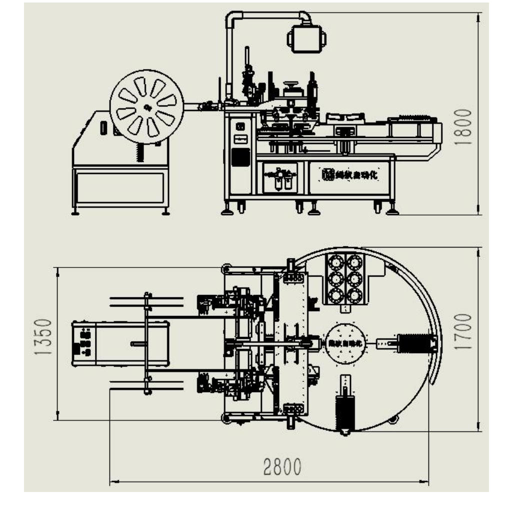 machine size dimension