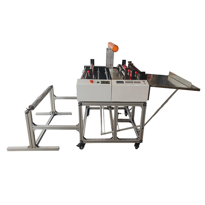 Silicone paper with double side tape roll to sheet laiminating slitting cutting machine   ES-C600