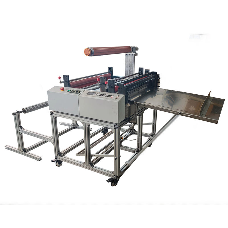 Silicone paper with double side tape roll to sheet laiminating slitting cutting machine   ES-C600