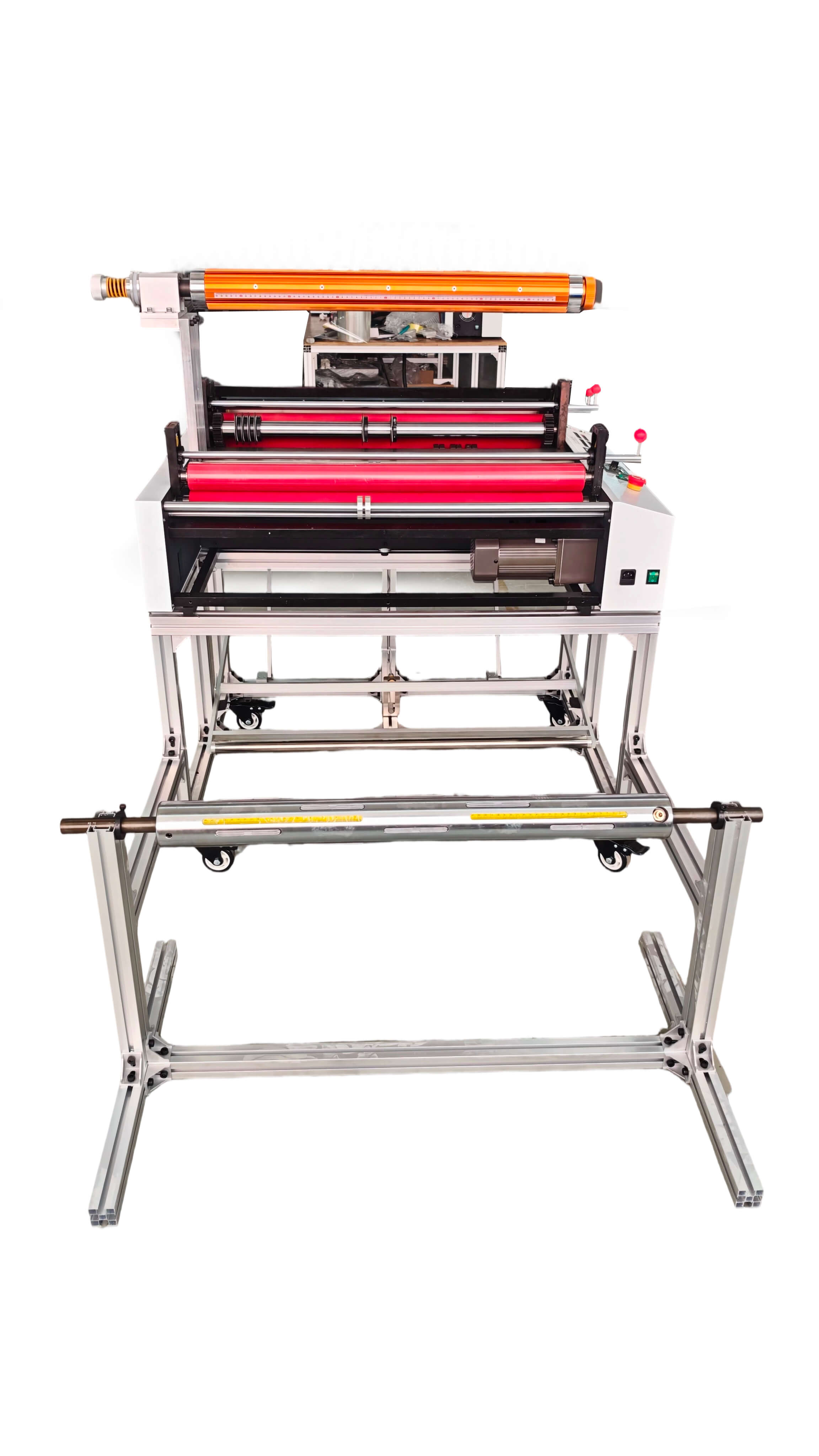 plastic film roll to sheet slitting and cutting machine