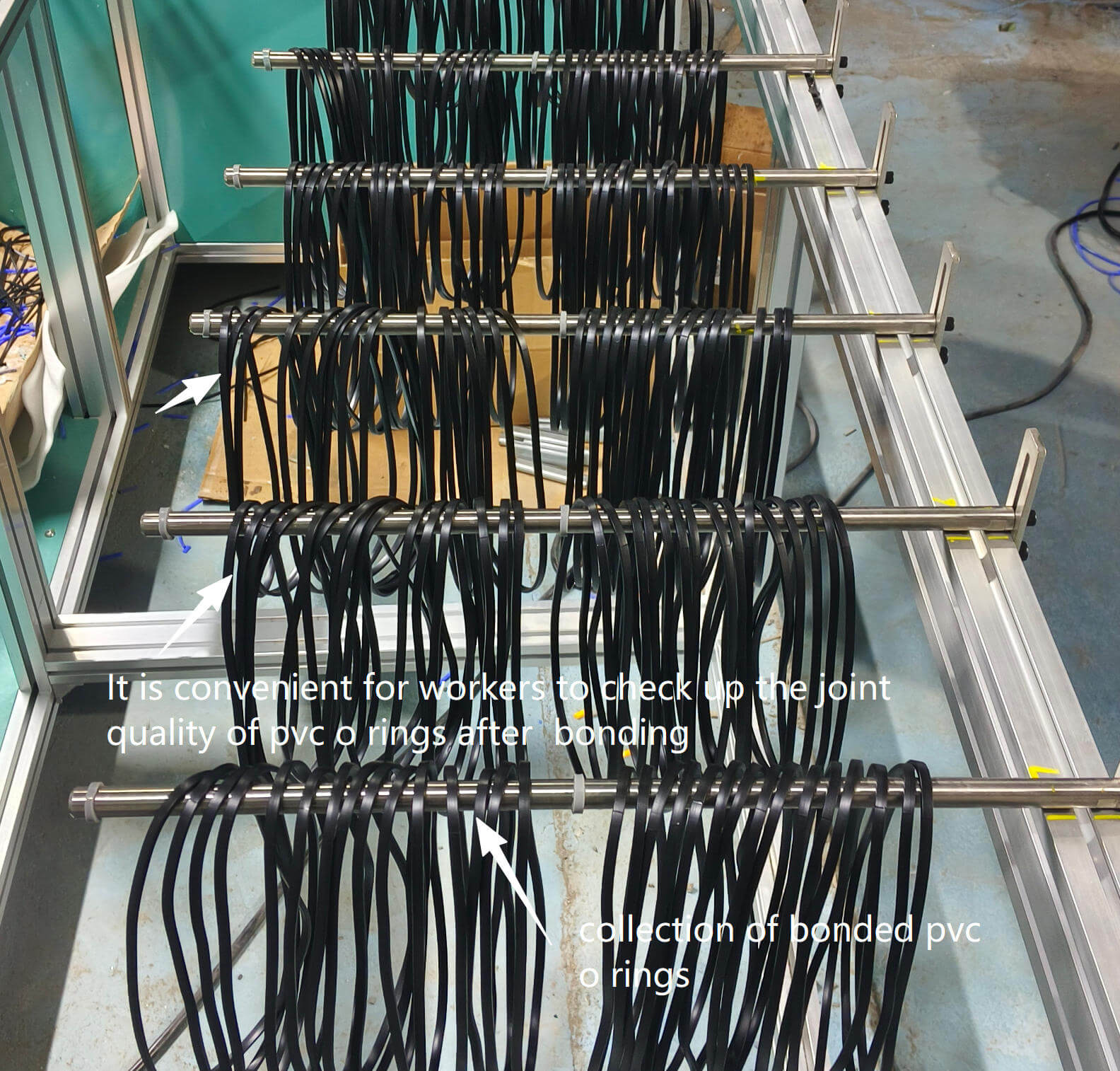 collection of pvc o rings