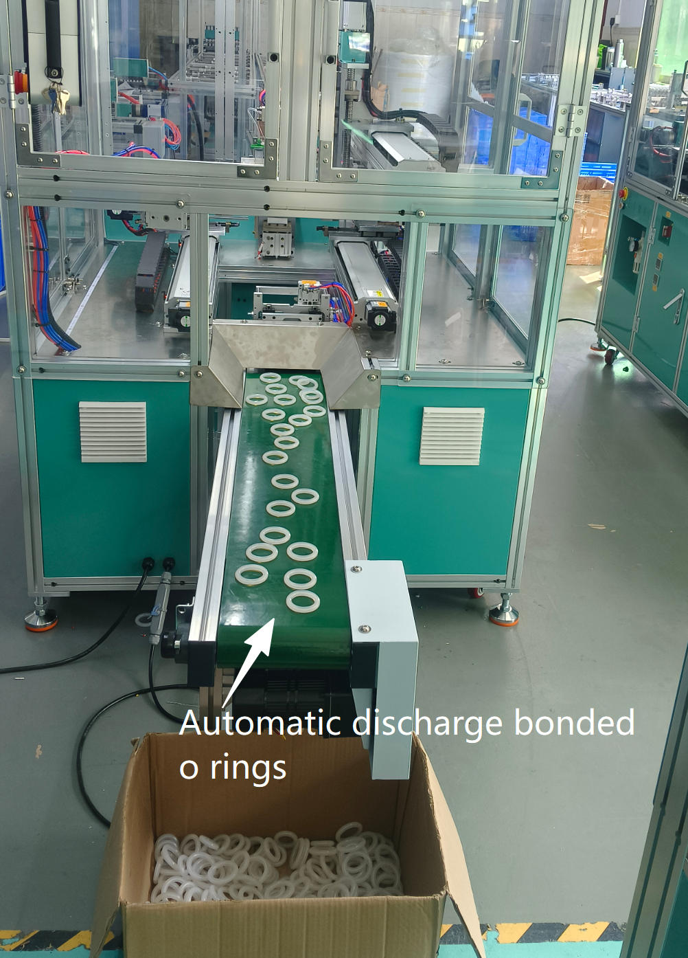 silicone O-ring machine with safety door